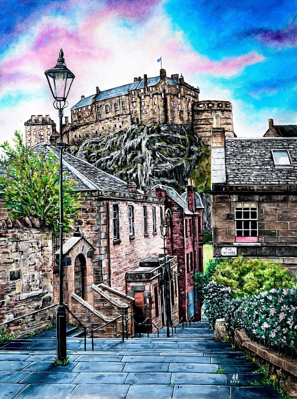 A large selection of mounted prints