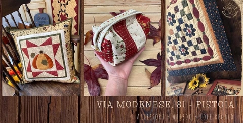 🧵Creazioni tessili personalizzate 
✂️Kit e tessuti cotone americano 
