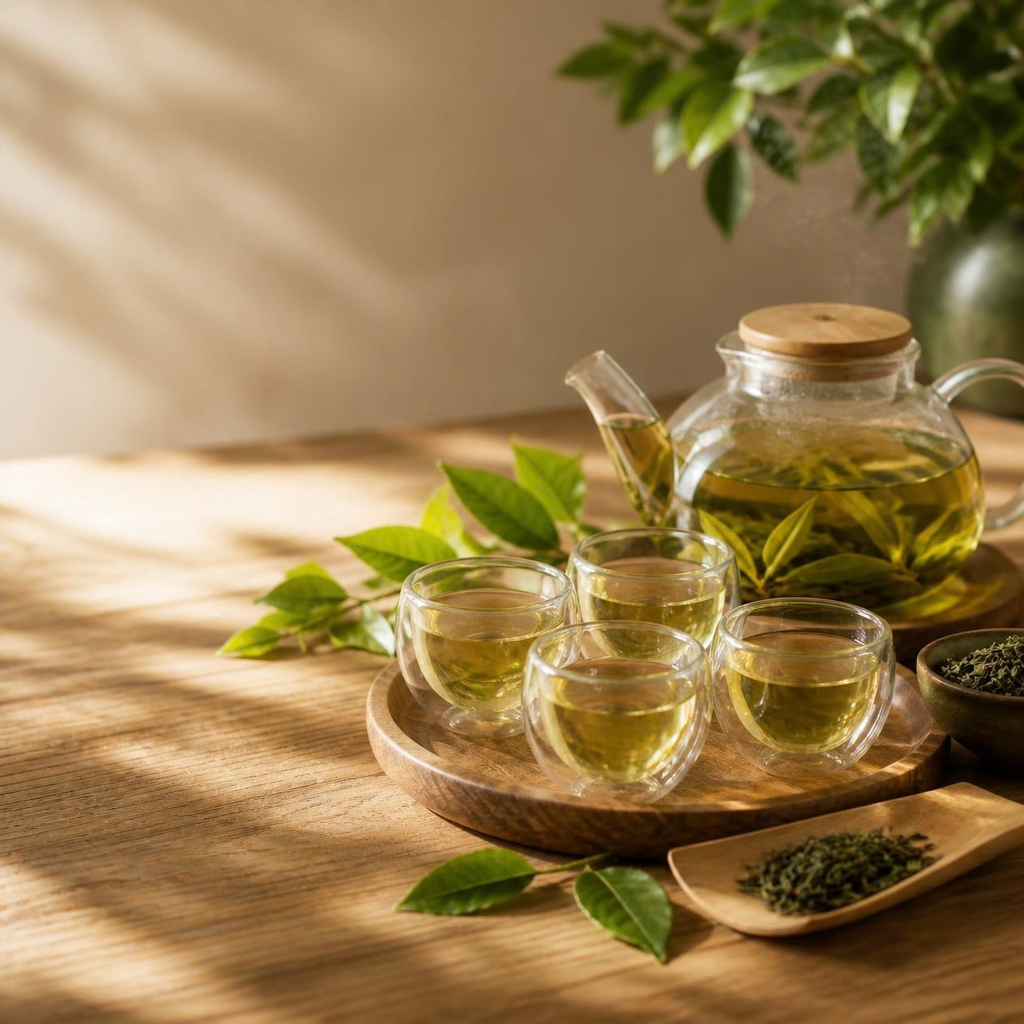Les thés verts pour une pause fraicheur et  légère. Nature ou aromatisé, trouvez votre préféré.