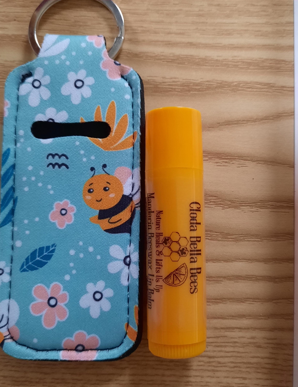 Cloda Bella Bees Beeswax Lip Balm & Holder 