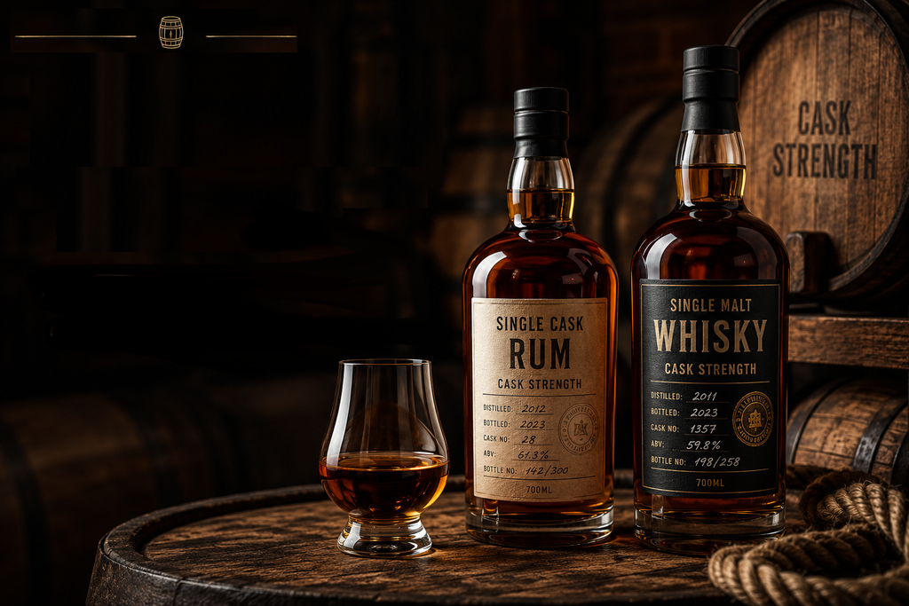 Willkommen in der Welt kompromissloser Fassstärke für Rum und Whisky