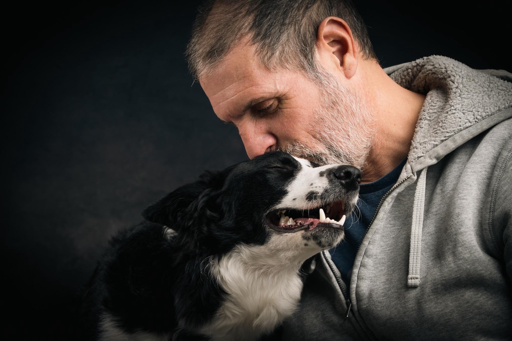 foto di Luca Viola e il suo cane Tokyo