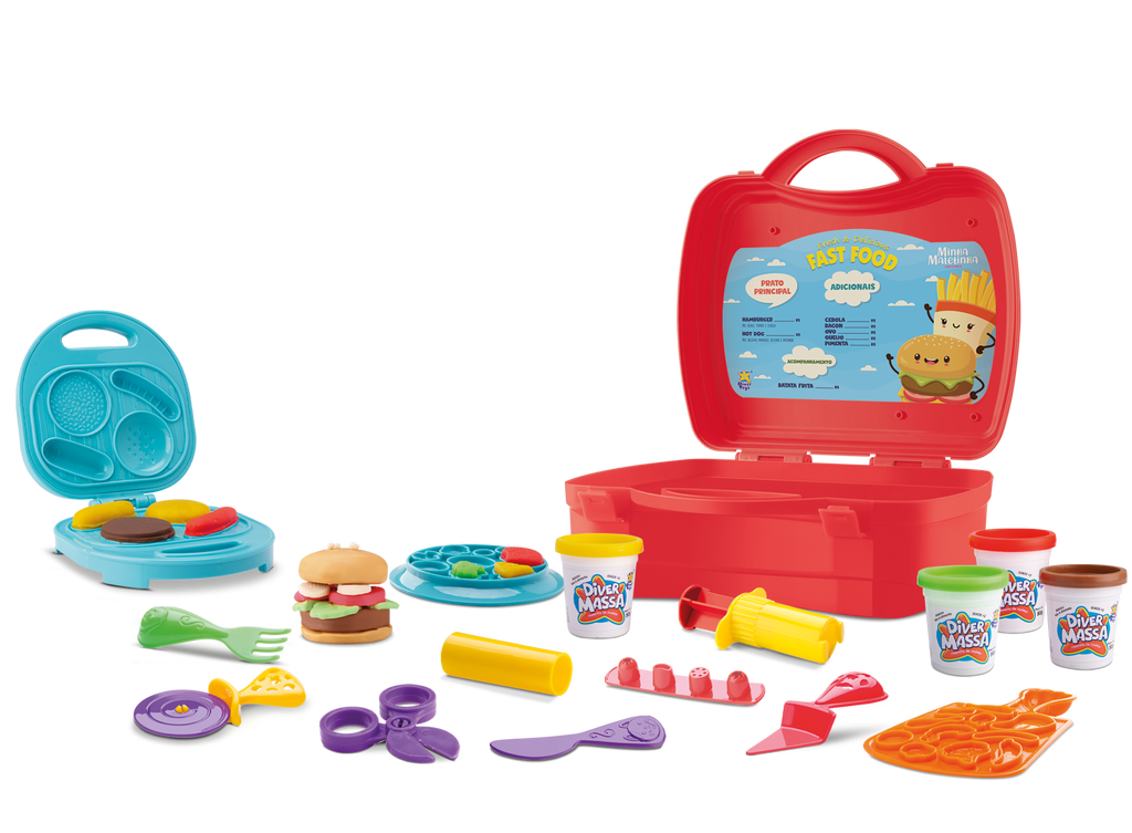 Minha Maletinha De Brinquedo Lanchonete Diver Massas