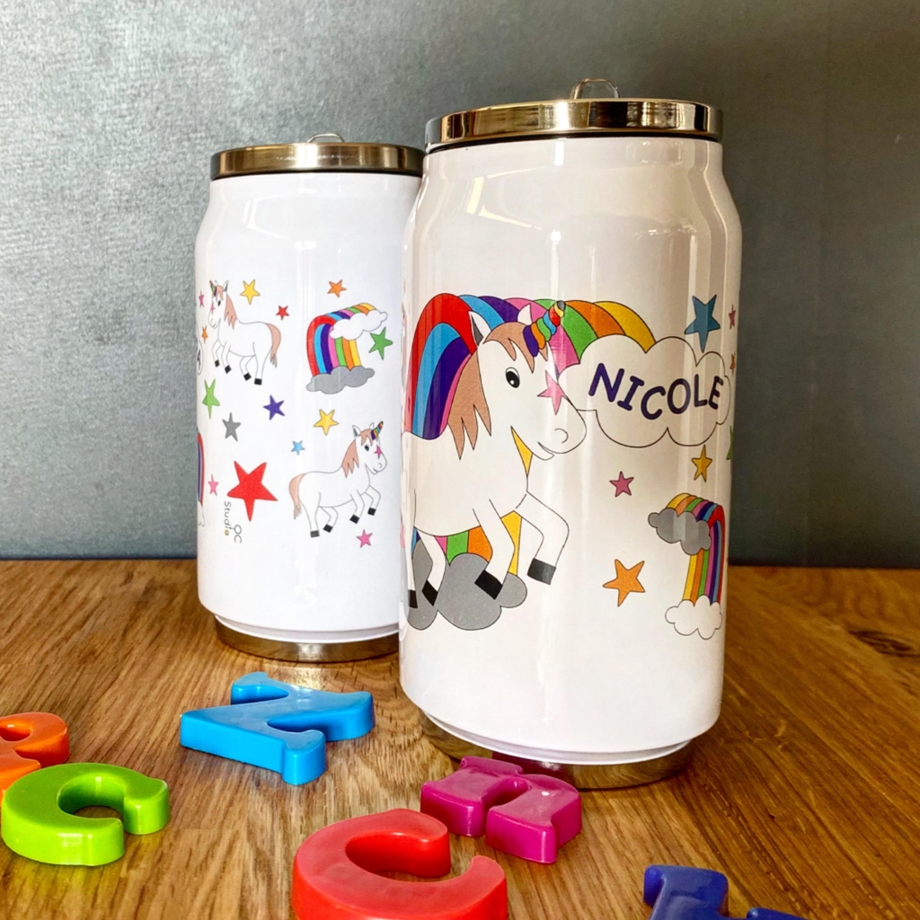 Gourde motif licorne