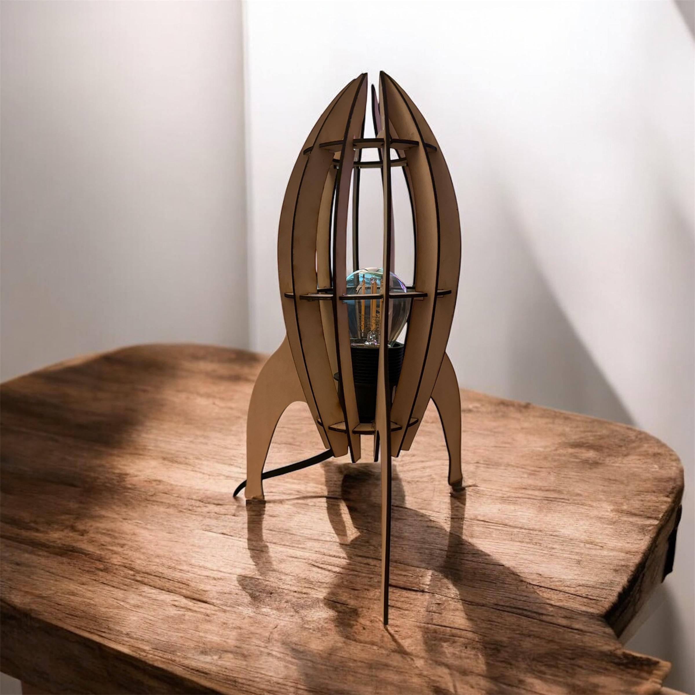 Lampe bois enfants