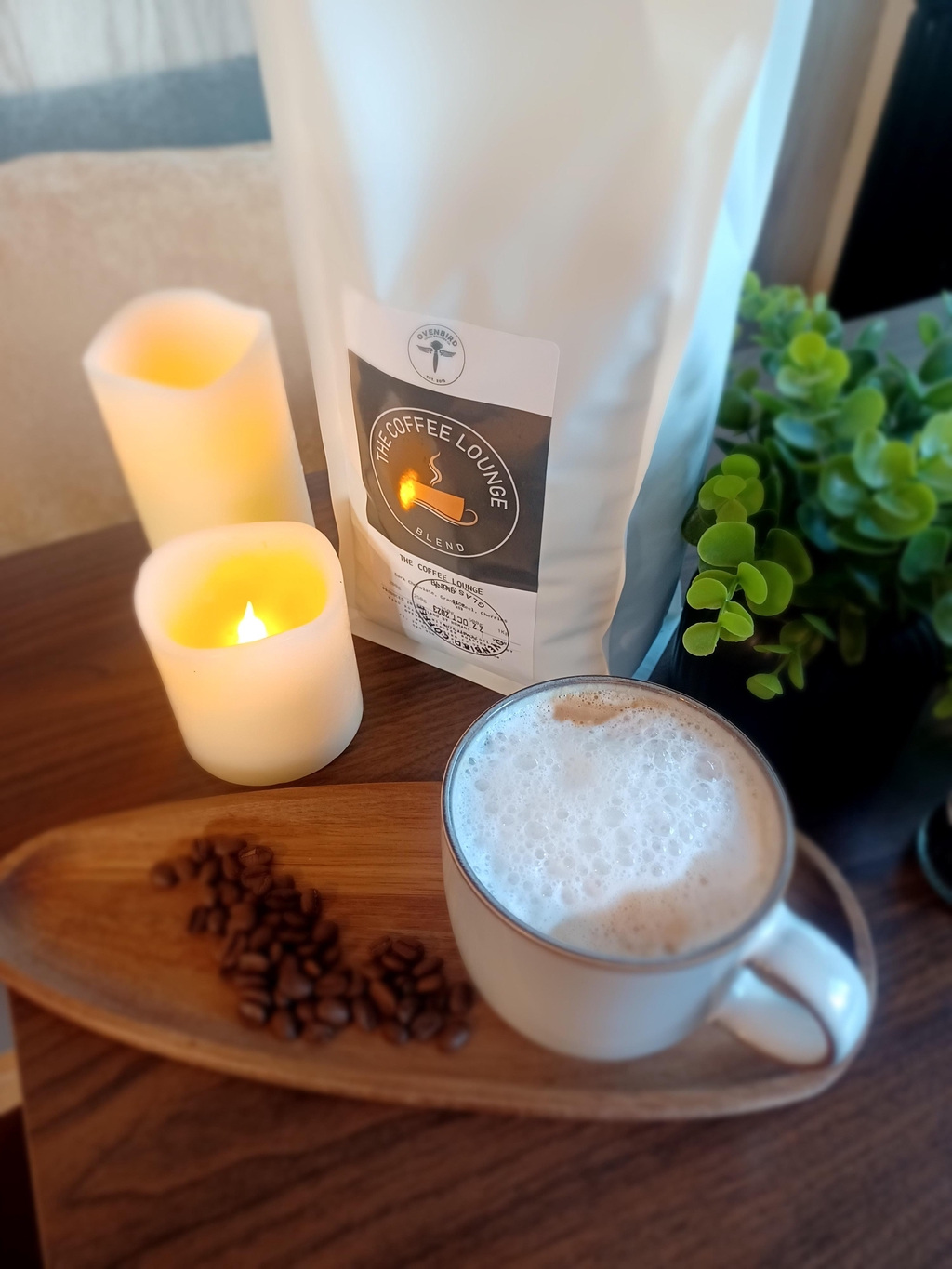 Our beautiful own blend coffee with rich dark chocolate orange peel and cherry brewed lovingly by Ovenbird in Scotland