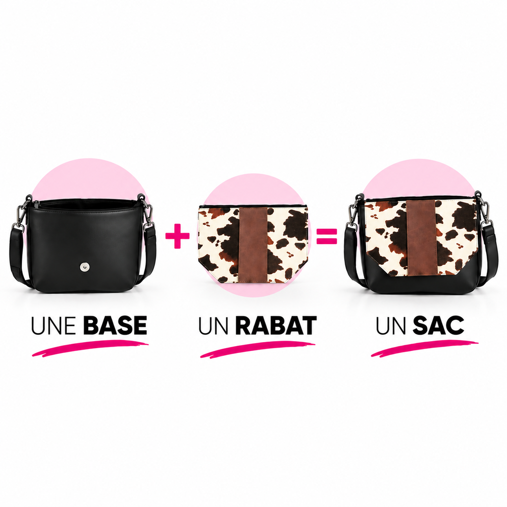 Le Pépette composé d’une base et d’un rabat interchangeable