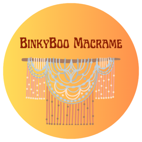 BinkyBoo Macrame Sustainable Mindful Hand Made