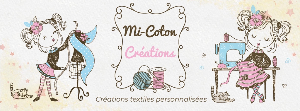 Découvrez Mi-coton créations : spécialiste en personnalisation d'objets, broderies, gravure, découpe et produits uniques pour bébés. Donnez vie à vos idées avec des créations sur-mesure et artisanales !