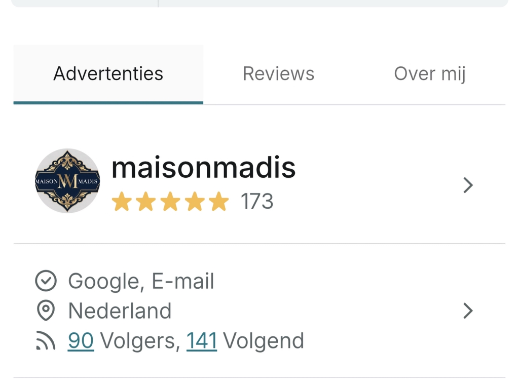 Maison Madis op Vinted