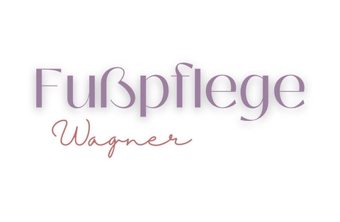 Fußpflege Wagner Logo: stilisierter schrift Fußpflege und Wagner unten drunter