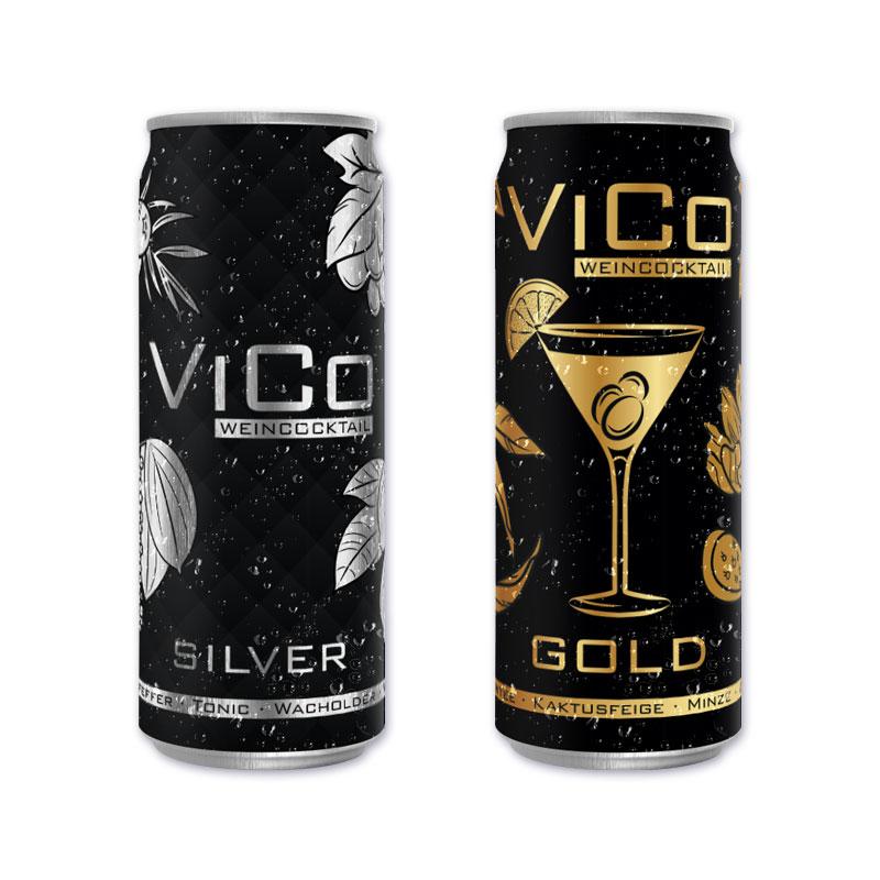 ViCo Weincocktail SILVER & GOLD 250ml Dosen
