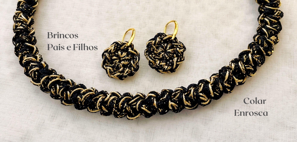 Brincos Artesanais Flor Croché