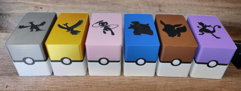 Boites de rangement pour cartes Pokémon Toploader Ultra pro Boosters Carte gradées PCA PSA Box Pokeball