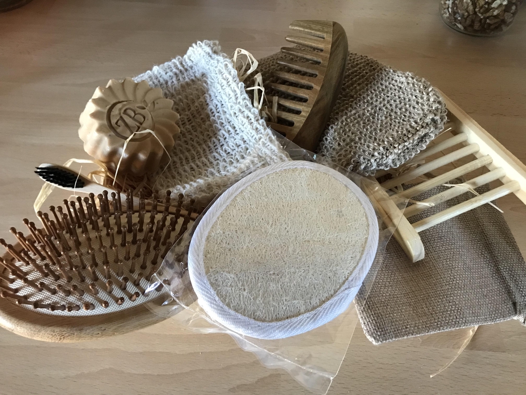 accessoires durables en bambou sisal luffa