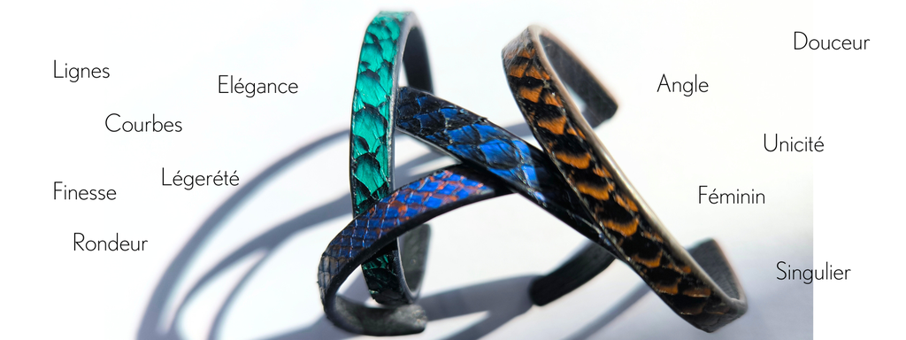 photos bracelets fin cuir de saumon marin haute fantaisie eco responsable