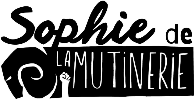 Sophie de la mutinerie, badge engagé, feministe, impertinent, paillette, gauchiste, evjf, cadeau, personnalisé, 