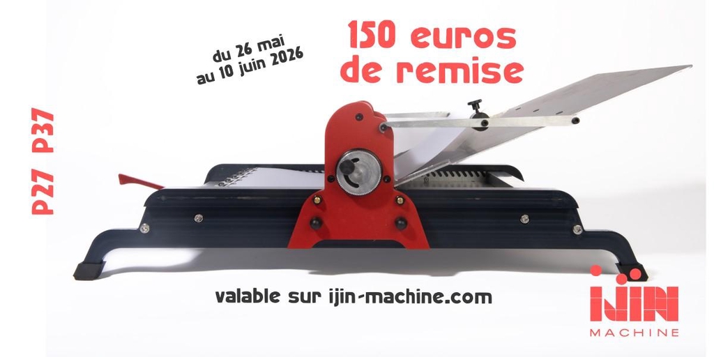 150 euros de réduction immédiate sur les presses de linogravure ijin machine.