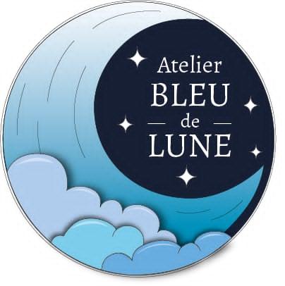 atelier bleu de lune marque-pages et illustrations à l'aquarelle