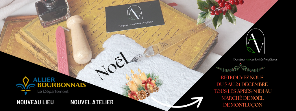 annonce que la selection de la boutique pour noel est prete, le site mis a jours et que l'on sera au marché de noel de montluçon du 5 au 24 décembre 2025