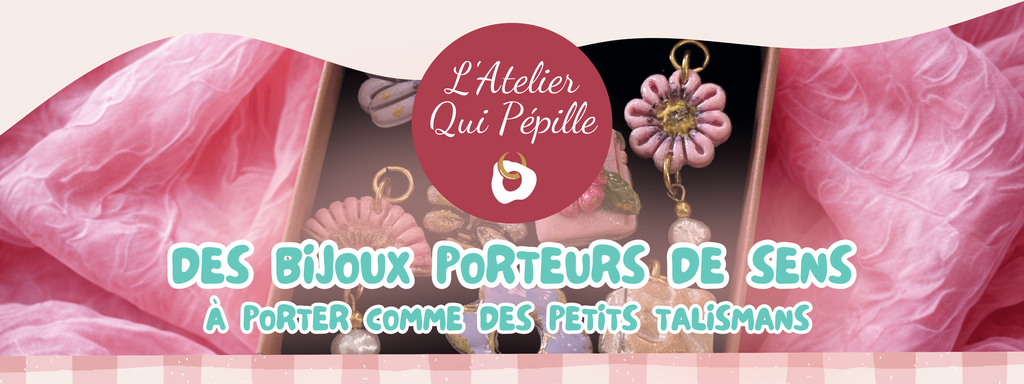 Collection de charms et pampilles pour briller en ce début d'année, tous modelés à la main, avec amour