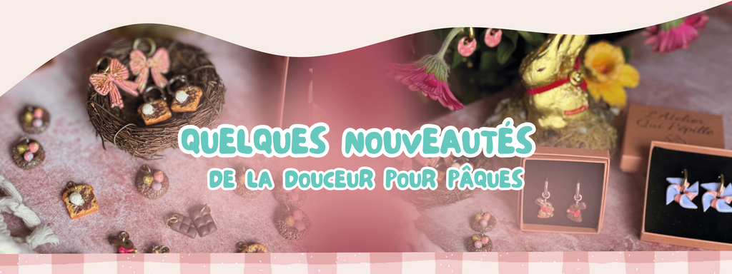 Collection de charms et pampilles pour briller en ce début d'année, tous modelés à la main, avec amour