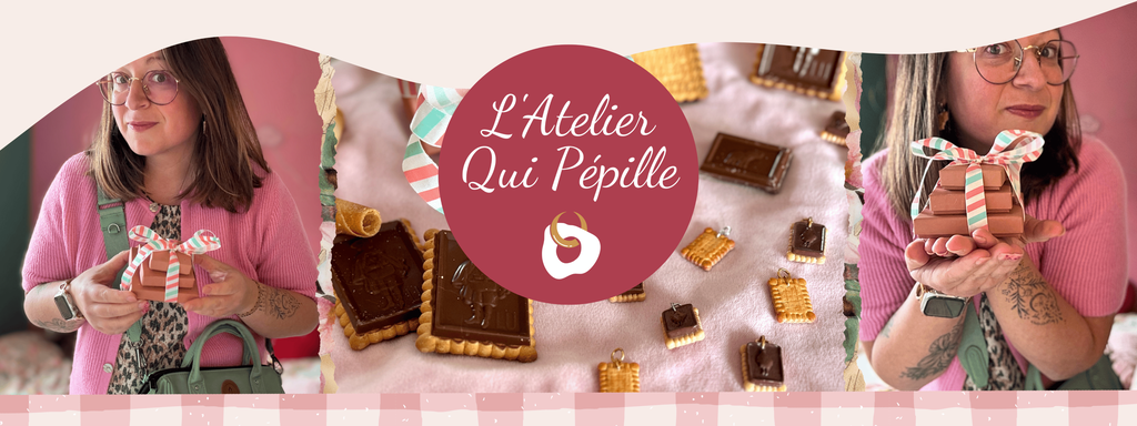 Collection de charms et pampilles pour briller en ce début d'année, tous modelés à la main, avec amour