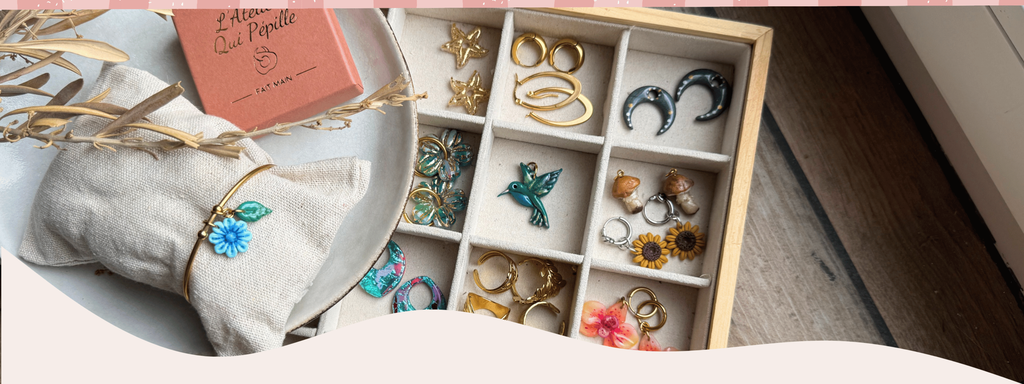 Bijoux uniques façonnées à la main, en toutes petites séries artisanales – L’Atelier Qui Pépille.