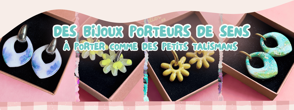 Collection de charms et pampilles pour briller en ce début d'année, tous modelés à la main, avec amour