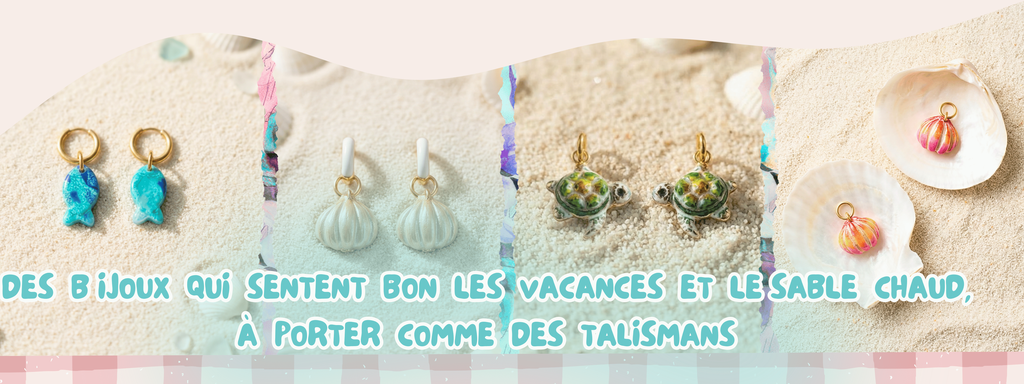 Collection de charms et pampilles pour briller en ce début d'année, tous modelés à la main, avec amour