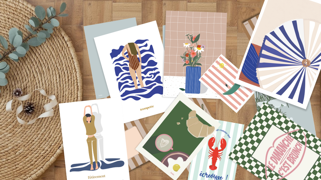 Boutique d'illustrations, affiches, cartes et pin's, imprimées en vendée.