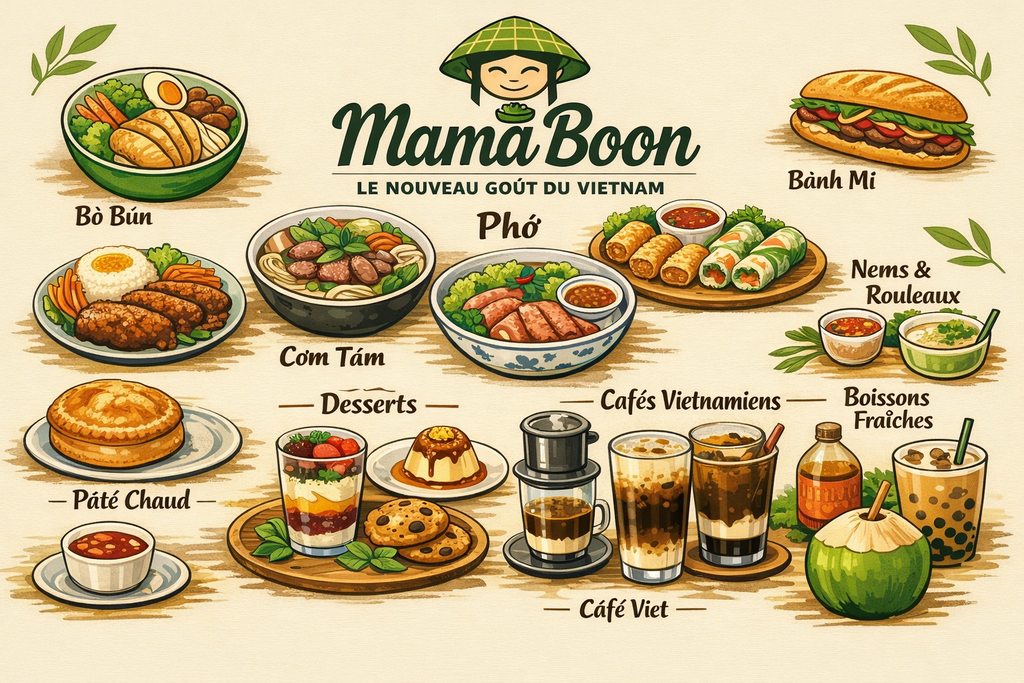 Street food vietnamienne premium, bio & locale