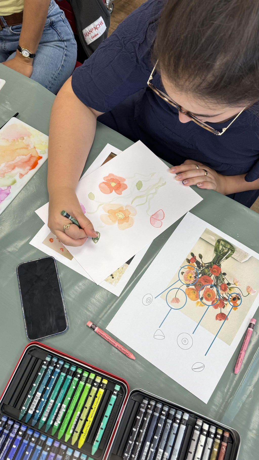 Bon cadeau atelier aquarelle Genève Carouge atelier peinture adulte activité créative adulte genève