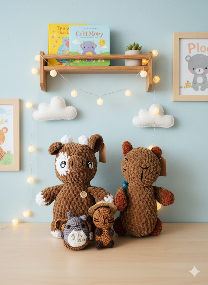 Création artisanale et vente d’accessoires en crochet faits main : peluches, amigurumi, sacs, bijoux et idées cadeaux uniques. Chaque pièce est réalisée avec soin et passion, pour un style authentique et personnalisé