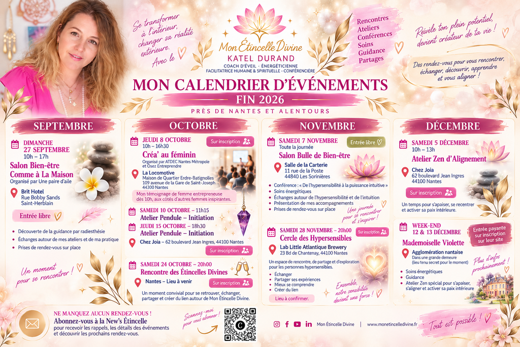 Katel Durand Mon Etincelle Divine actualité évenements Nantes 44