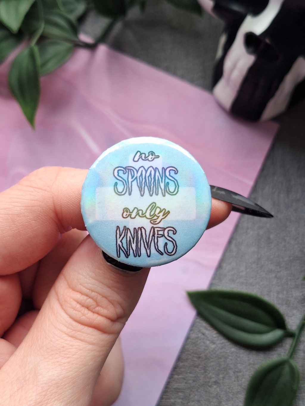 A large selection of pastel badges covered in different funny phrases such as Rest in Peace to my Social life and Rest in Peace toxic people. This selection is for the range of over 70 button and pin badges.