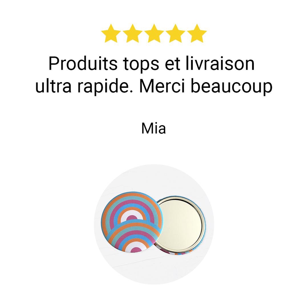 avis client miroir de poche