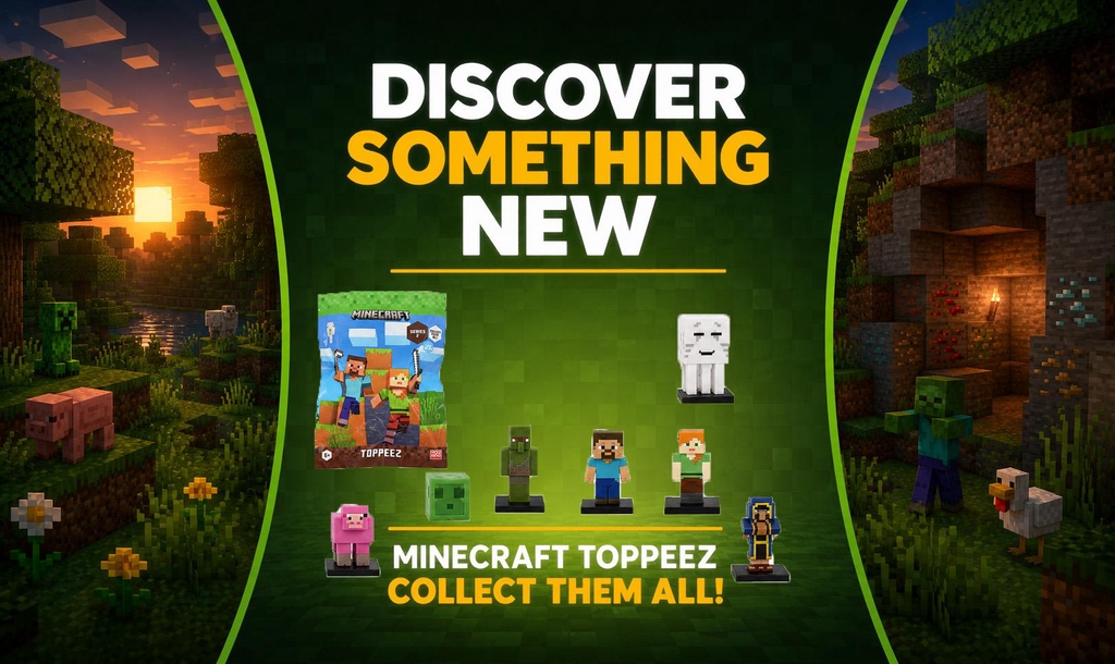 Minecraft Toppeez collectable figures and blind bags from Collecting Corner