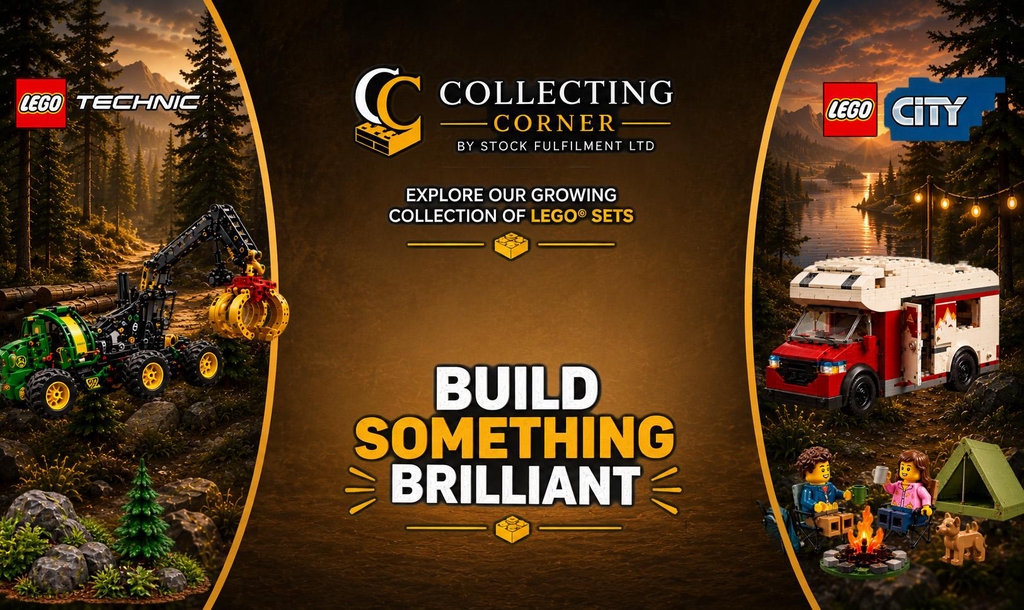 Collecting Corner LEGO collection featuring LEGO City, LEGO Technic and Vintage Steam Train sets