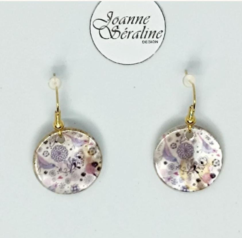 Pendentif nacre imprimée JOANNE SERALINE DESIGN 