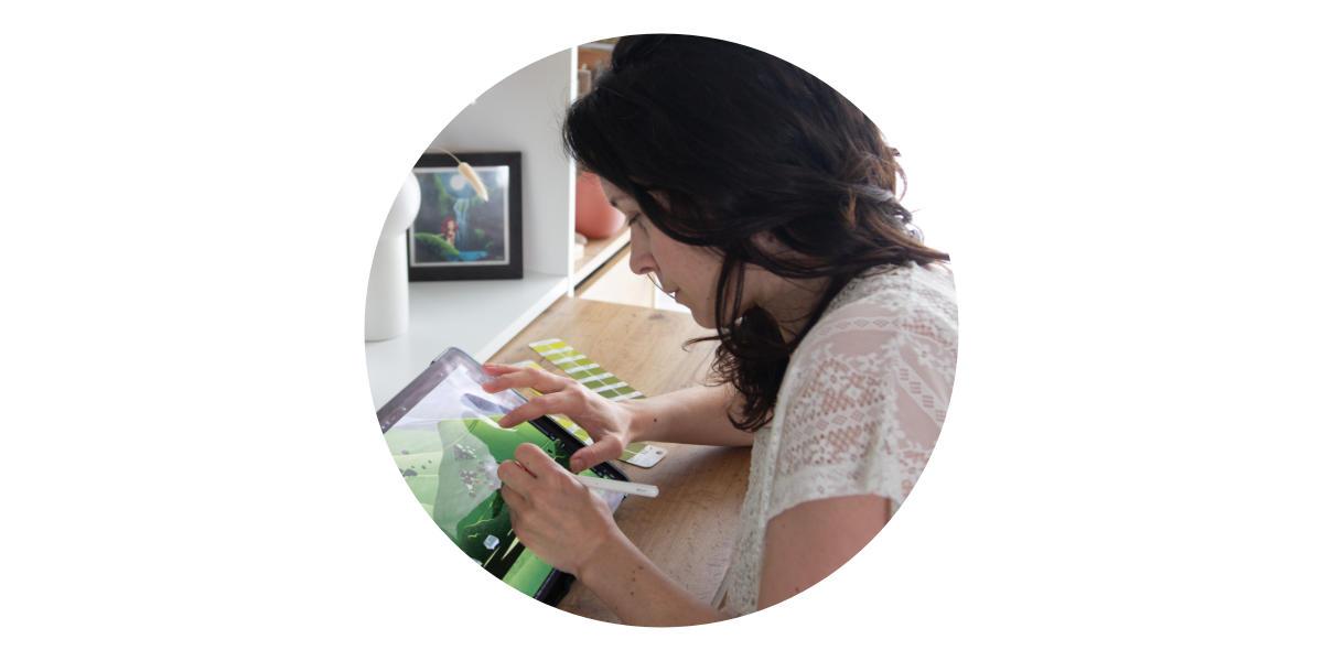 portrait de l'illustratrice, Aurélie Nouqueret