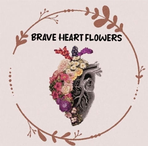 Whimsical dried and artificial flowers crowns and accessories inspired by a brave Heart Warrior