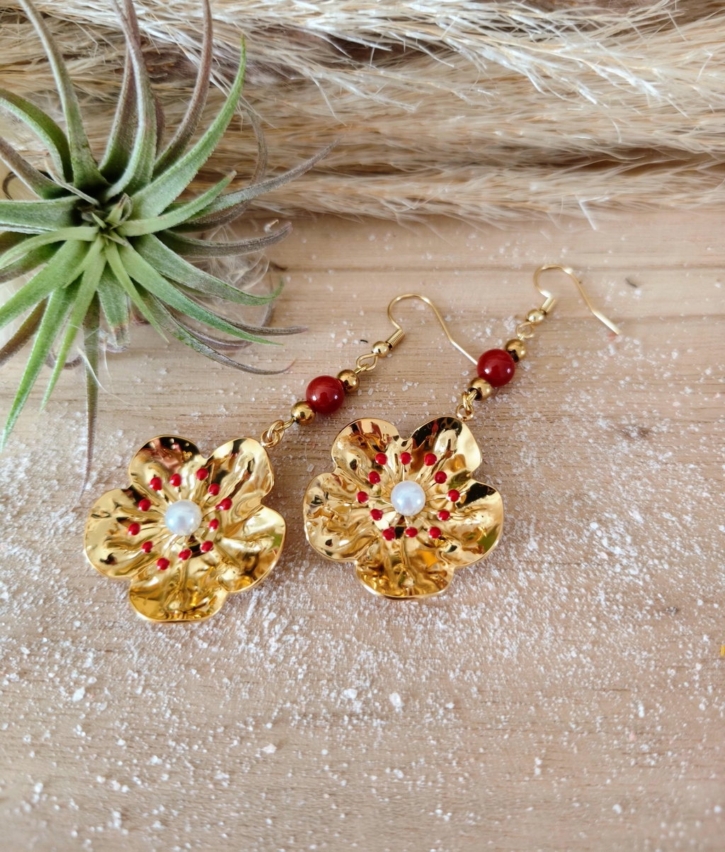 Nouveautés boucles d'oreilles en pierres naturelles et acier inoxydable pour sublimer votre style et vos tenues