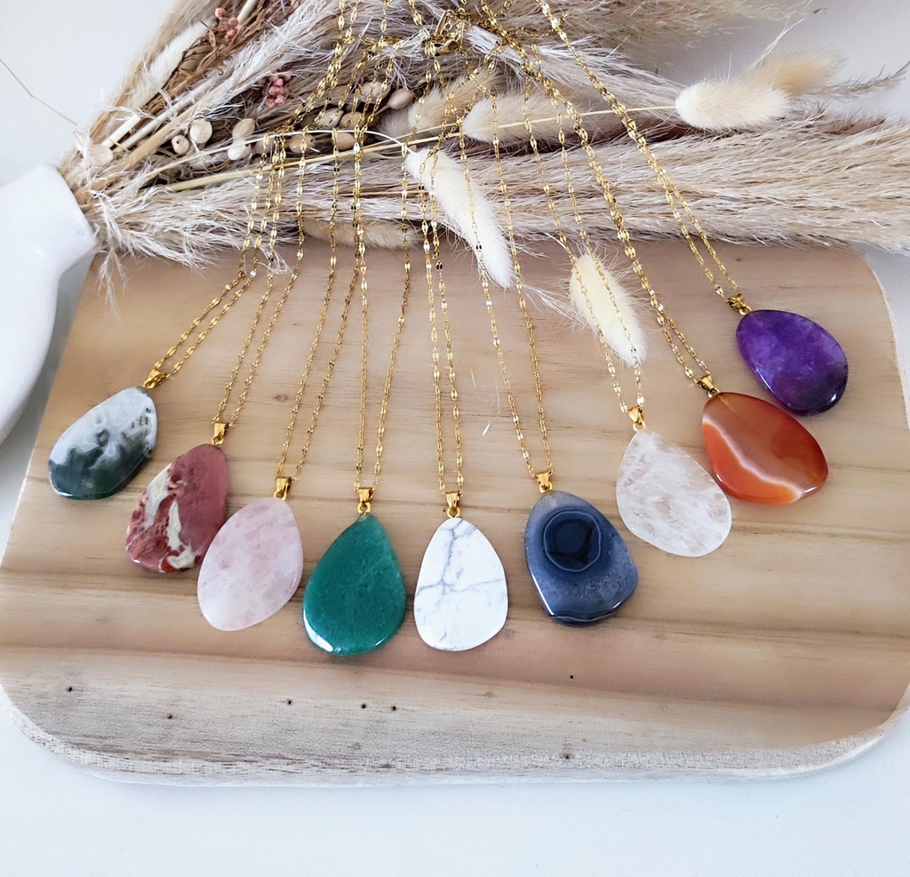 Nouvelle collection pendentif en pierre naturelle 