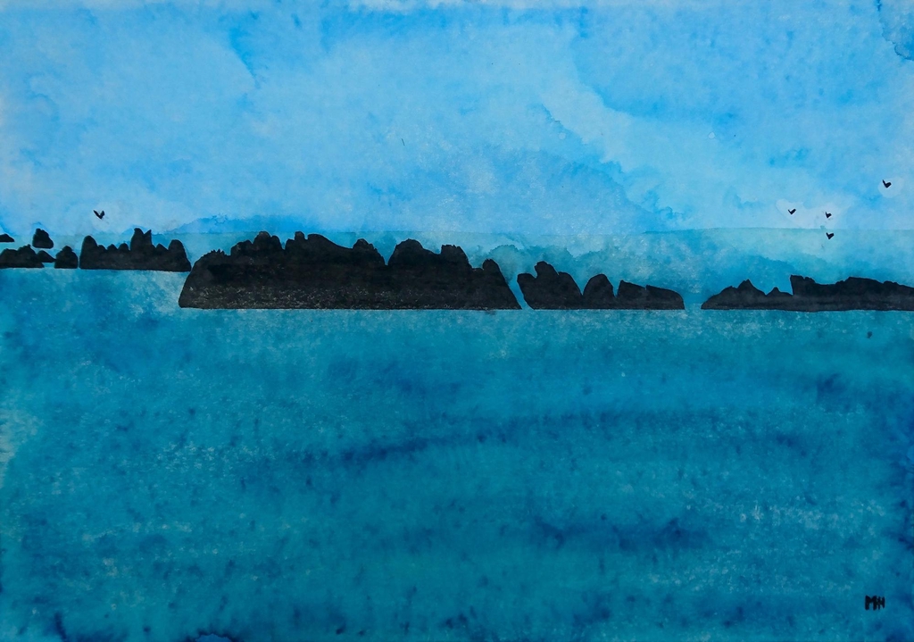 28 dessins des îles Chausey pour profiter de l'avent avec maud hortala