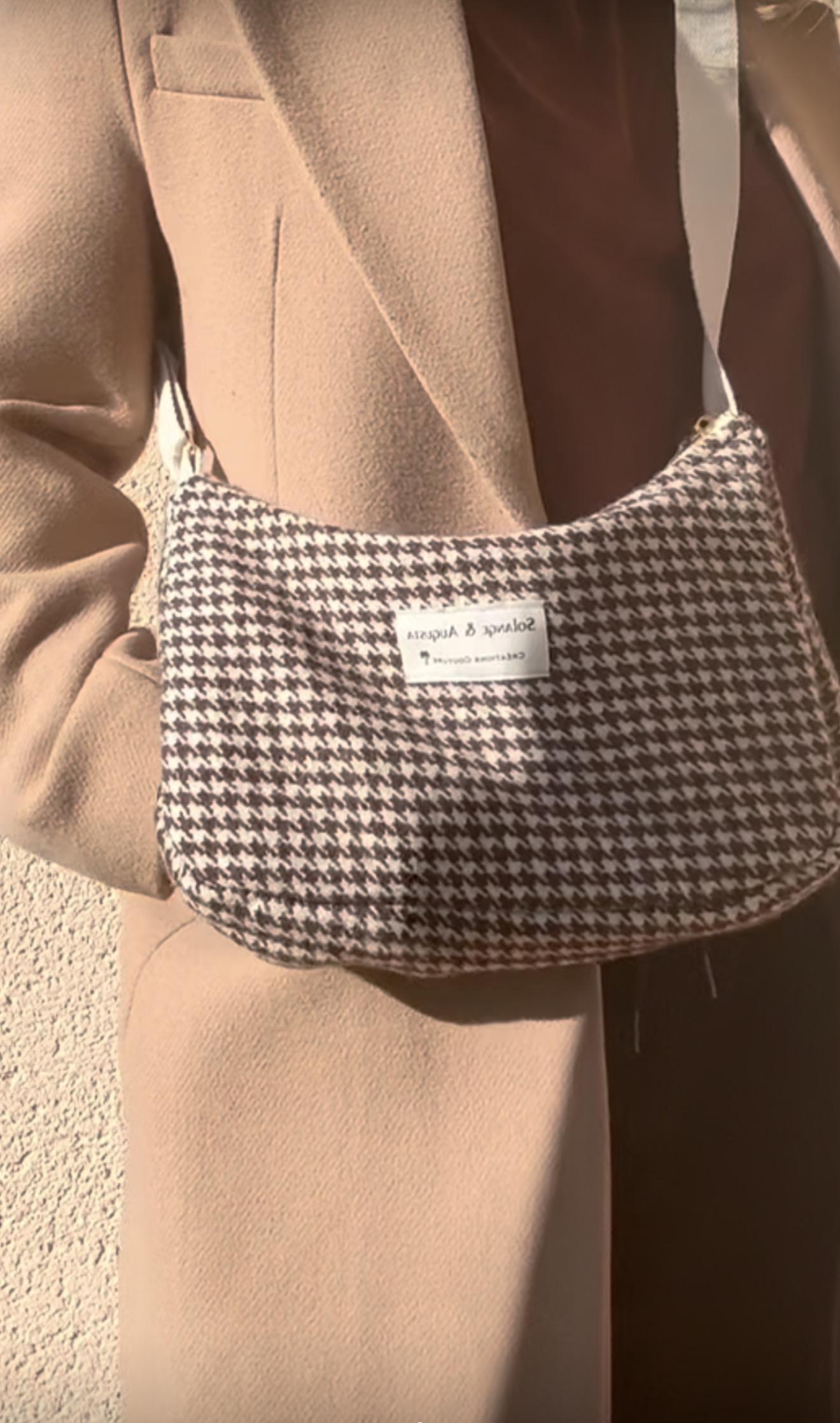Sac femme en tissu revalorisé / création artisanale française