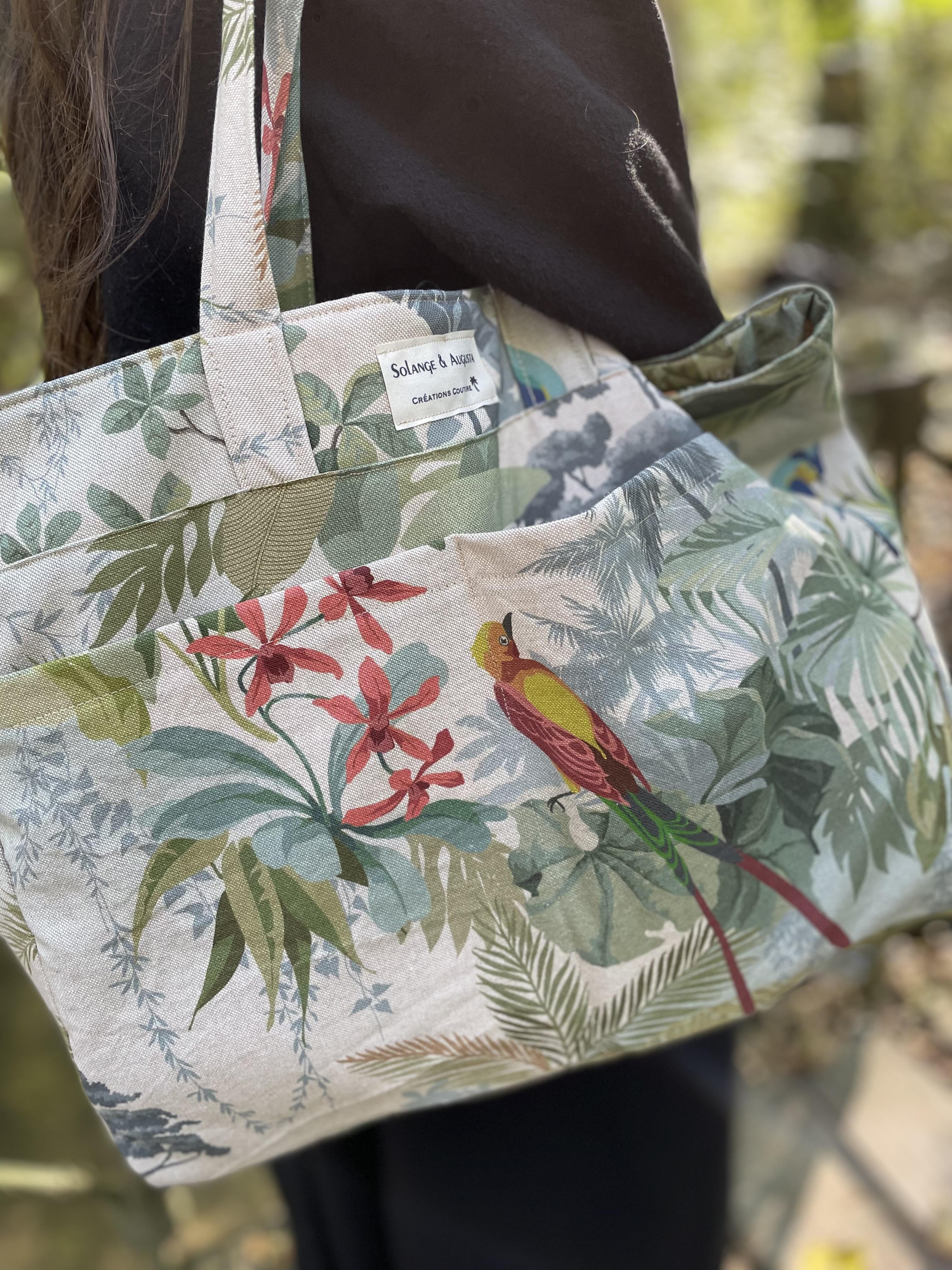 Sac Cabas en tissu de seconde main / fait maim en France