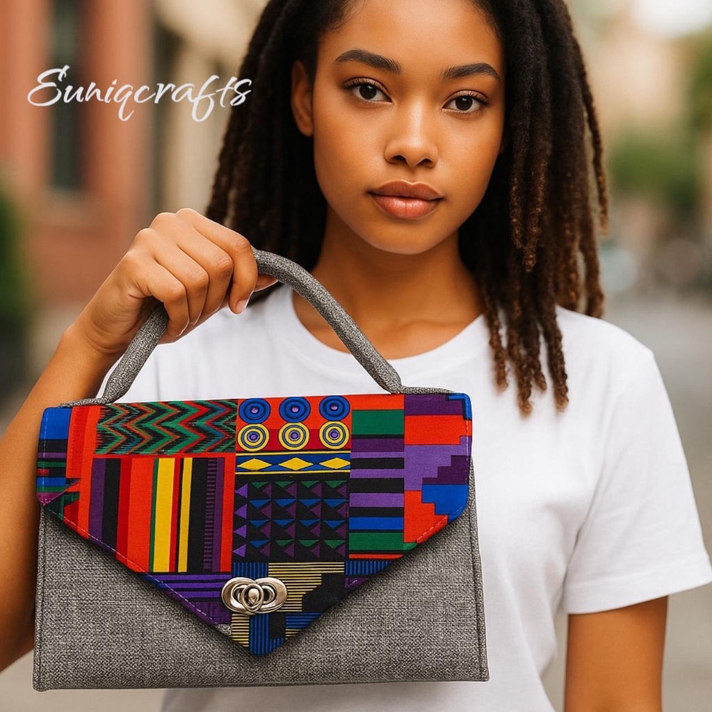 Discover our unique collection of handmade bags, crafted with vibrant African prints and durable natural fabrics. From crossbody styles to bum bags and everyday carryalls, each piece is designed to be both functional and stylish. Every bag tells a story of culture, creativity, and craftsmanship—perfect for adding a bold touch to your look while supporting sustainable fashion.