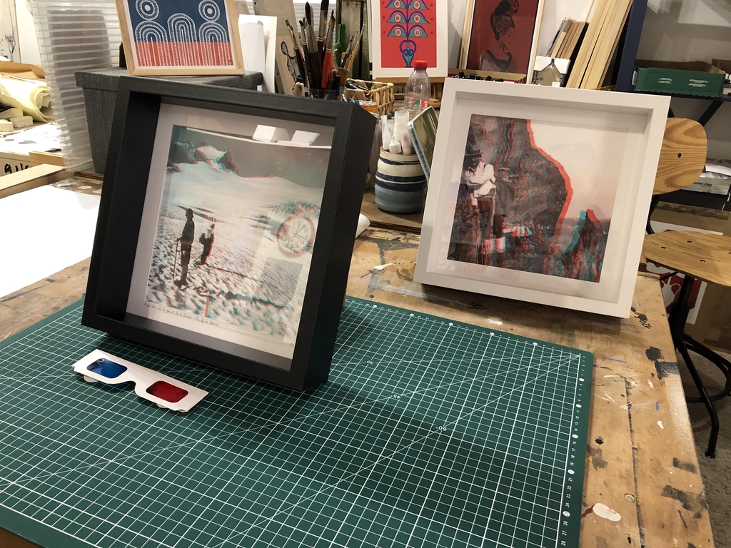 Arctic Graphic, Art et Design Graphique, anaglyphe 3D, sérigraphie, risographie, tirage d'art