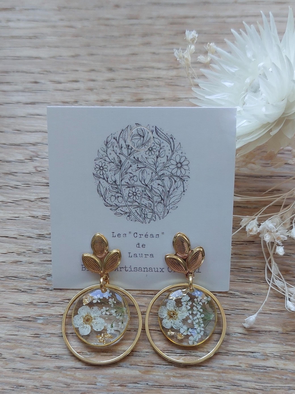 Créations en fleurs séchées et résine 